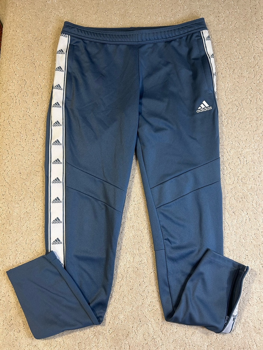 Adidas Tiro 19 Soccer Pants Climacool, Size Medium, Tech Ink/White